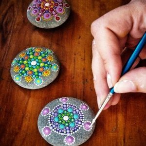 точечная роспись камня для начинающих в киеве 2